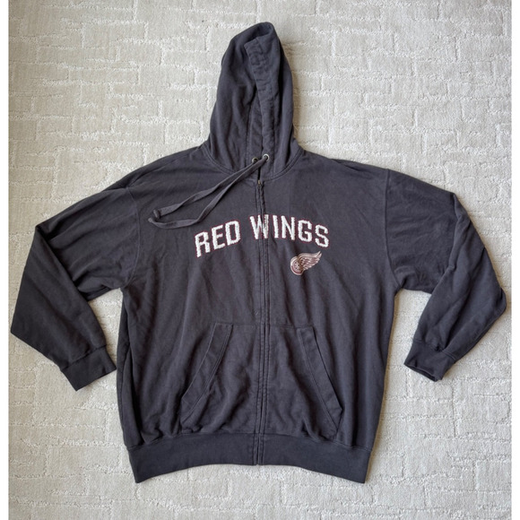 NHL Other - Detroit Red Wings Zip Up Hoodie Mens NHL Exclusive Club Collection Embroidery